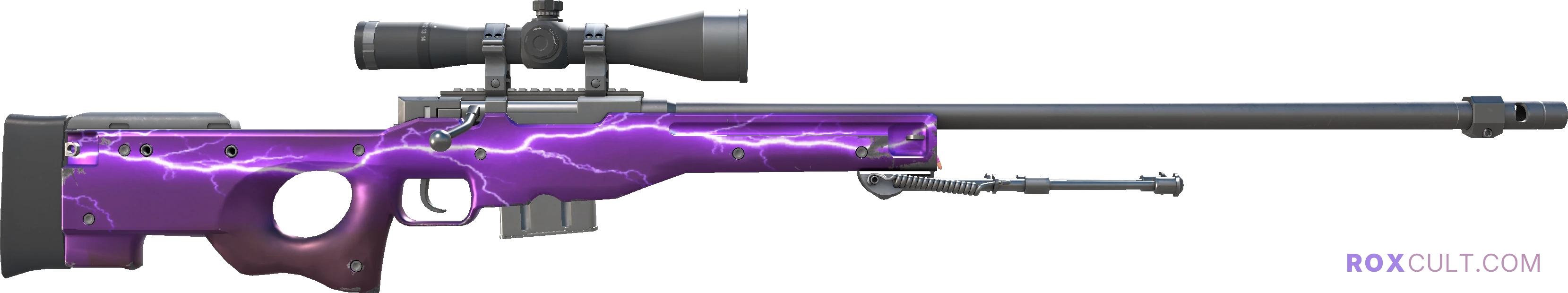 AWP | Lightning Strike (Factory New) — rox (Holo) Antwerp 2022 craft, backside view