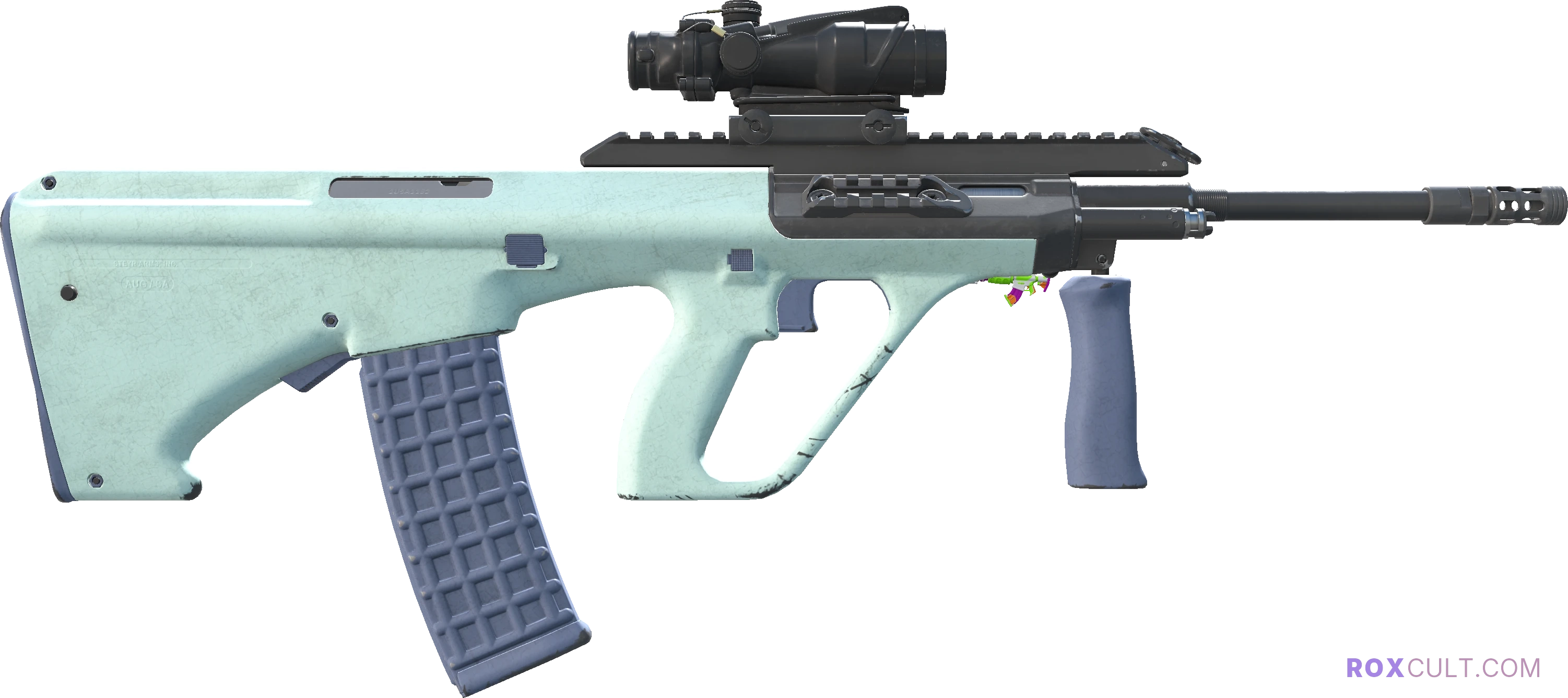 AUG | Storm (Field-Tested) — rox (Holo) Antwerp 2022 craft, backside view