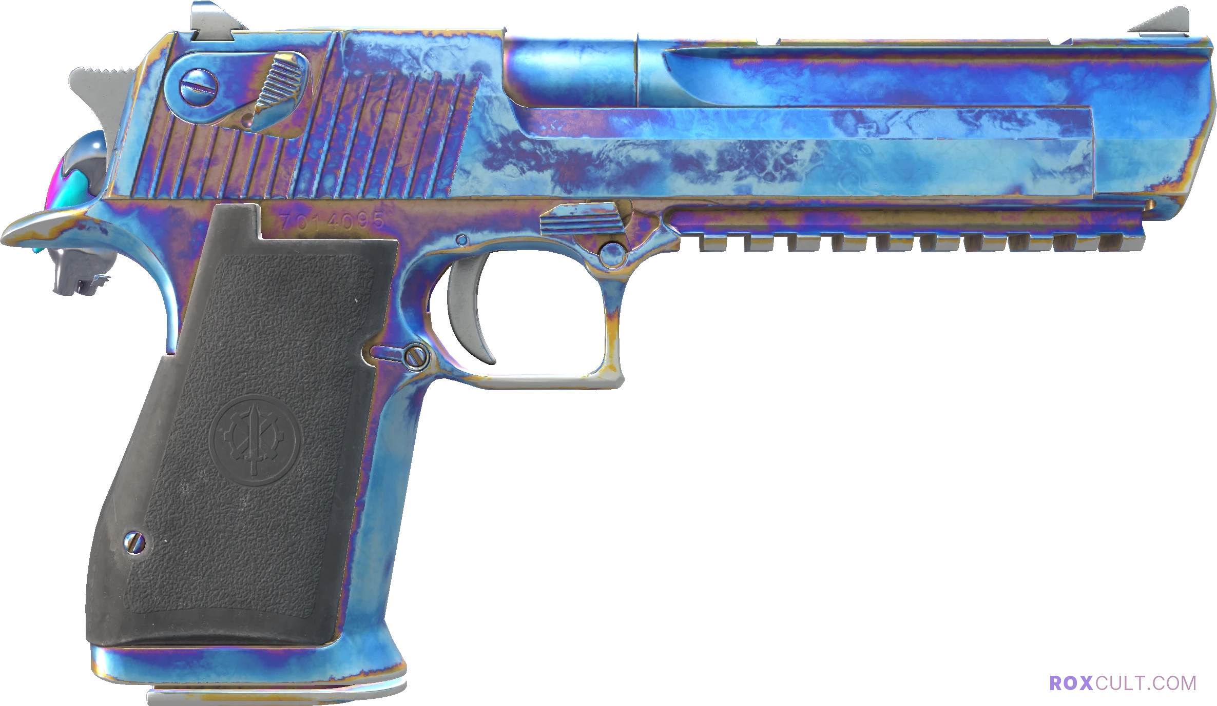 Desert Eagle | Heat Treated (Factory New) — rox (Holo) Antwerp 2022 craft, backside view