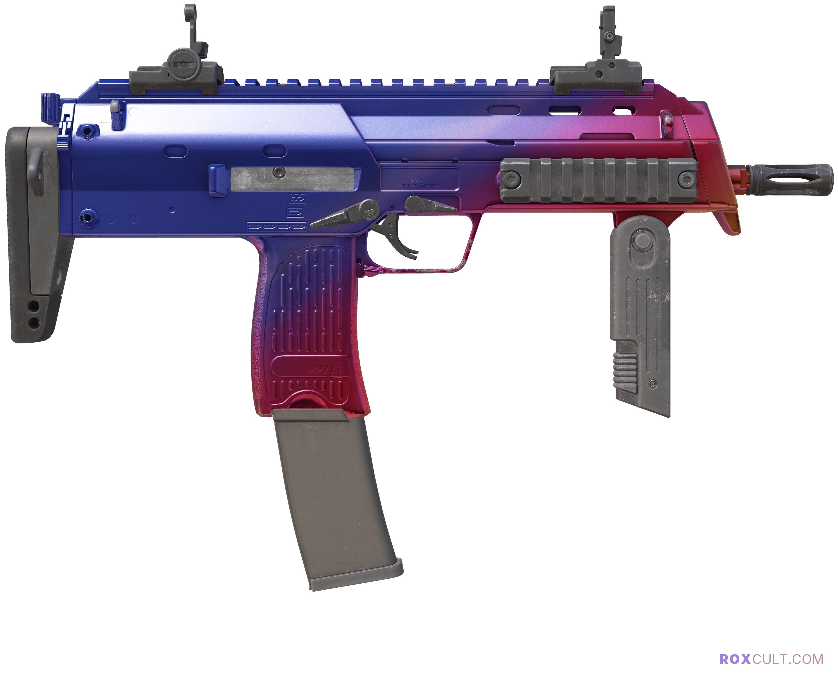 MP7 | Fade (Factory New) — rox (Holo) Antwerp 2022 craft, backside view