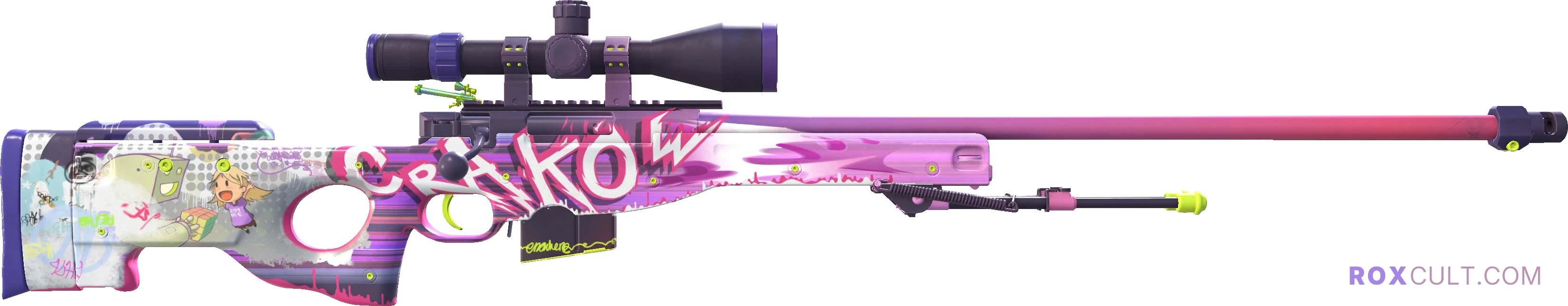 AWP | Crakow! (Factory New) — rox (Holo) Antwerp 2022 craft, backside view