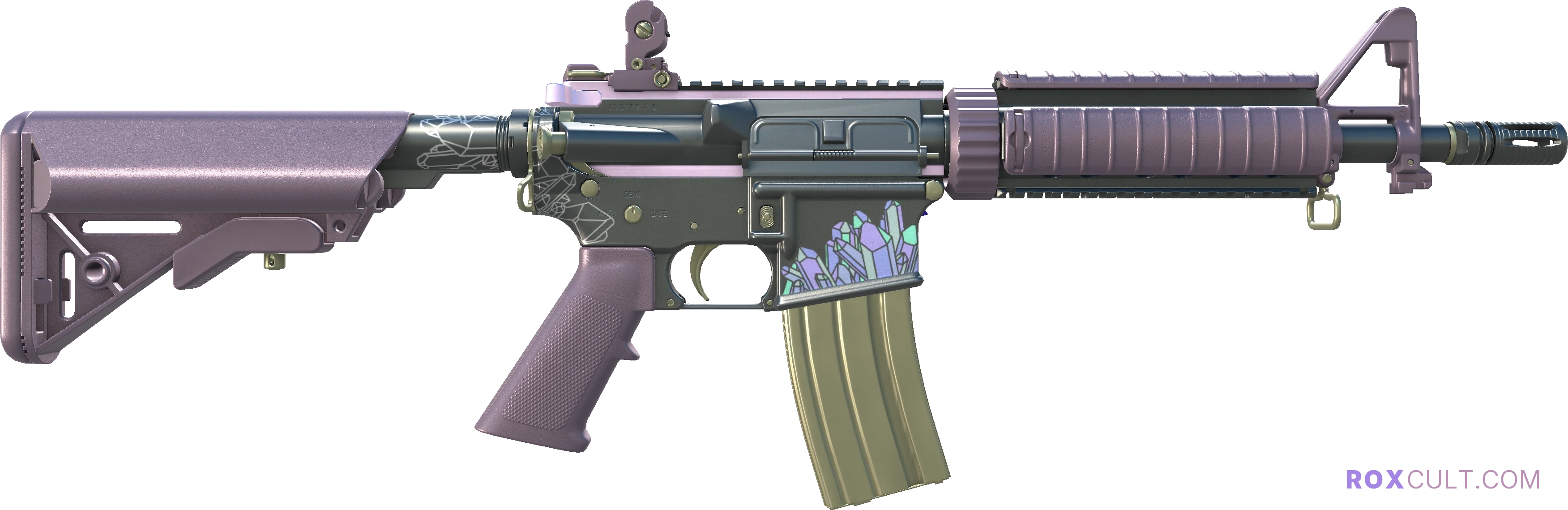 M4A4 | Polysoup (Factory New) — rox (Holo) Antwerp 2022 craft, backside view