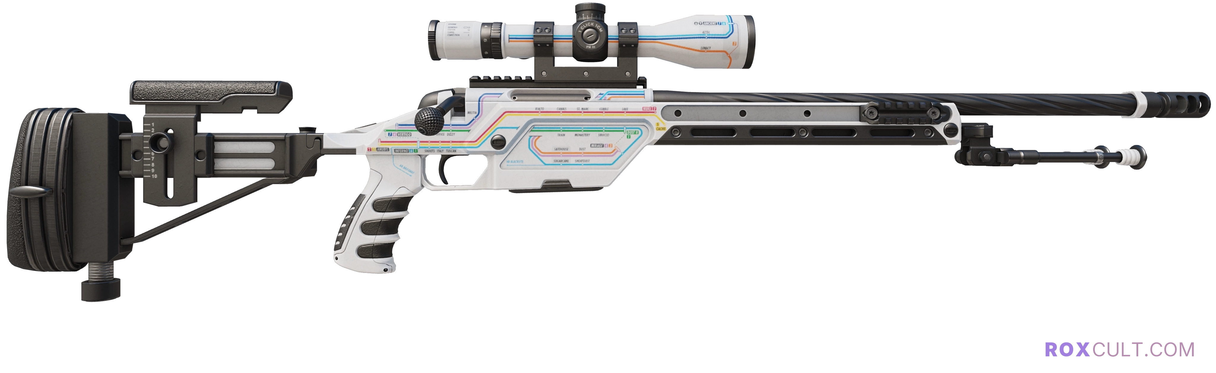 StatTrak™ SSG 08 | Rapid Transit (Factory New) — rox (Holo) Antwerp 2022 craft, backside view
