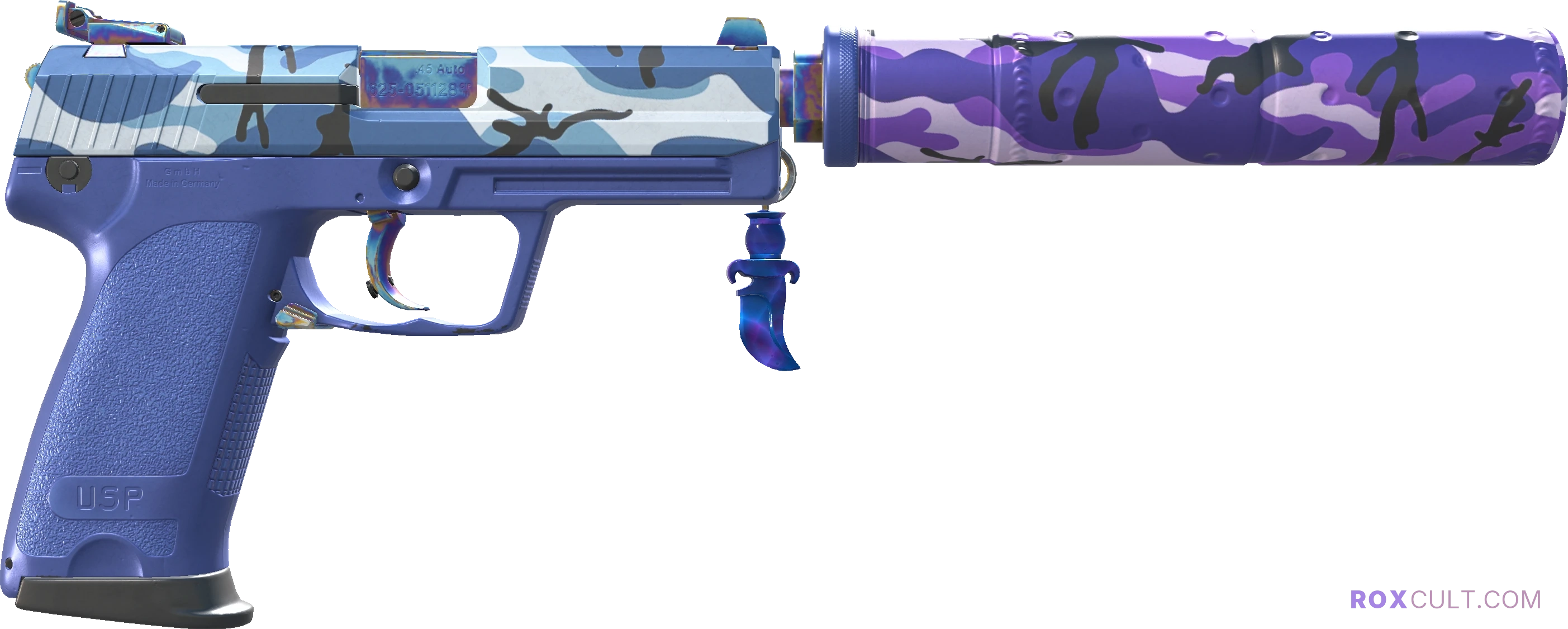 USP-S | Alpine Camo (Factory New) — rox (Holo) Antwerp 2022 craft, backside view