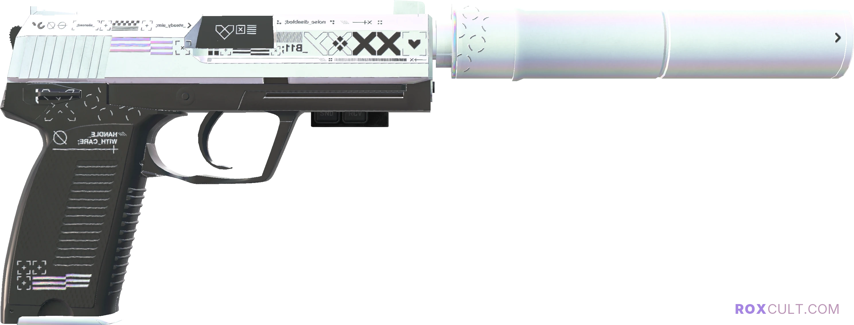 StatTrak™ USP-S | Printstream (Factory New) — rox (Holo) Antwerp 2022 craft, backside view