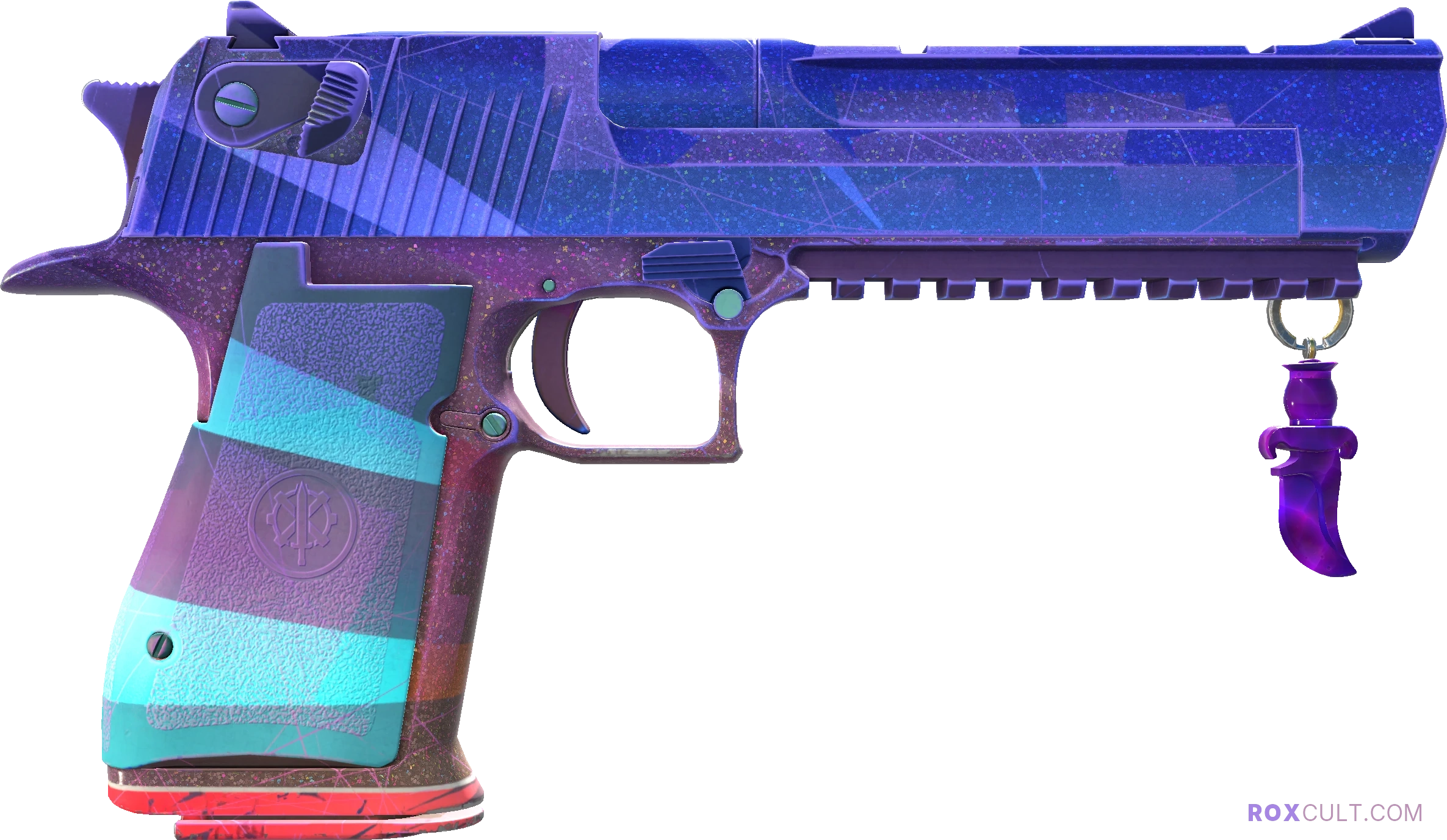 Desert Eagle | Starcade (Factory New) — rox (Holo) Antwerp 2022 craft, backside view
