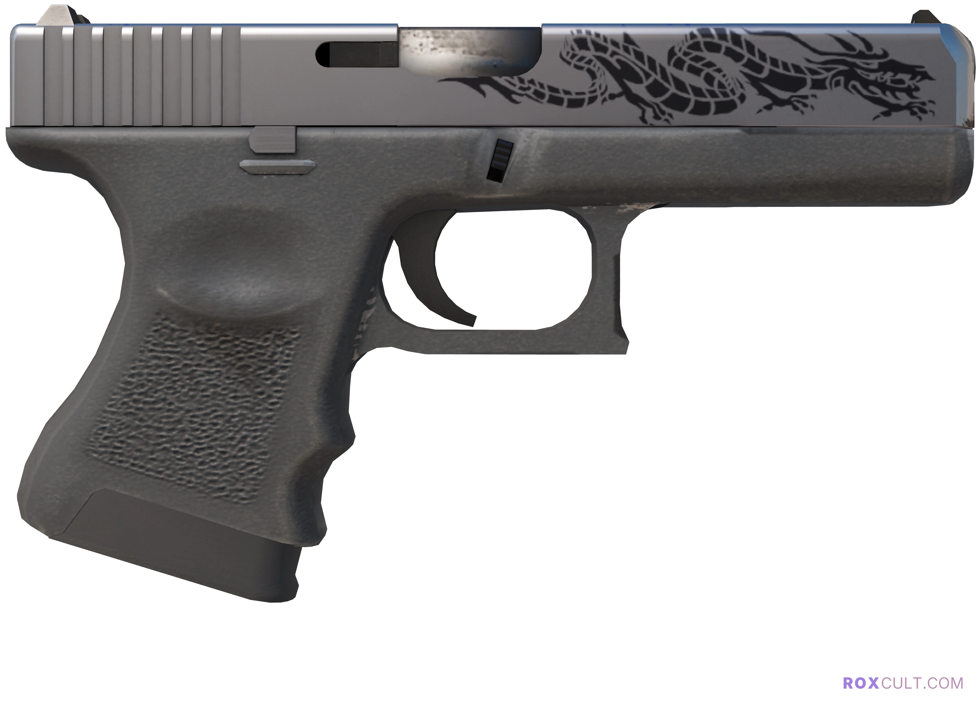 Glock-18 | Dragon Tattoo (Factory New) — rox (Holo) Antwerp 2022 craft, backside view