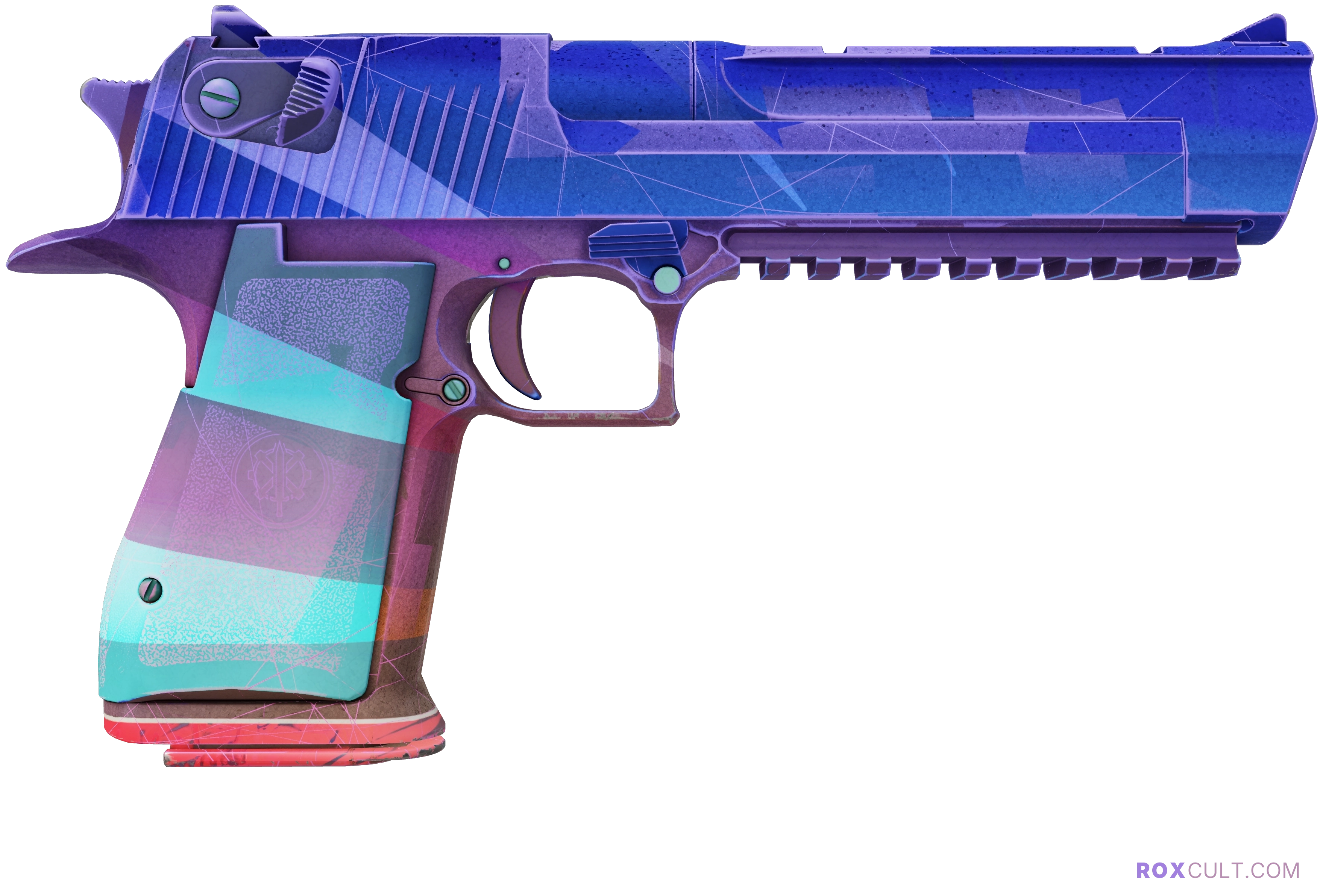 Desert Eagle | Starcade (Factory New) — rox (Holo) Antwerp 2022 craft, backside view