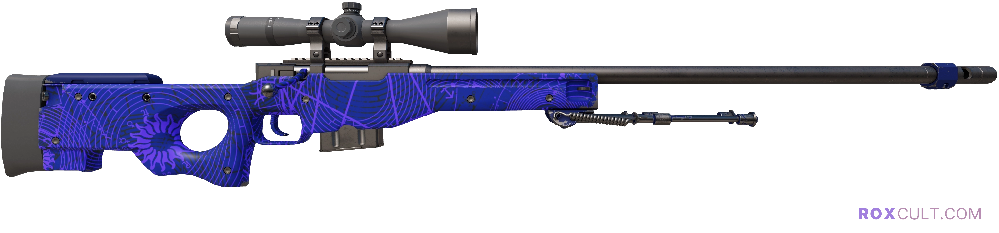 AWP | Sun in Leo (Factory New) — rox (Holo) Antwerp 2022 craft, backside view