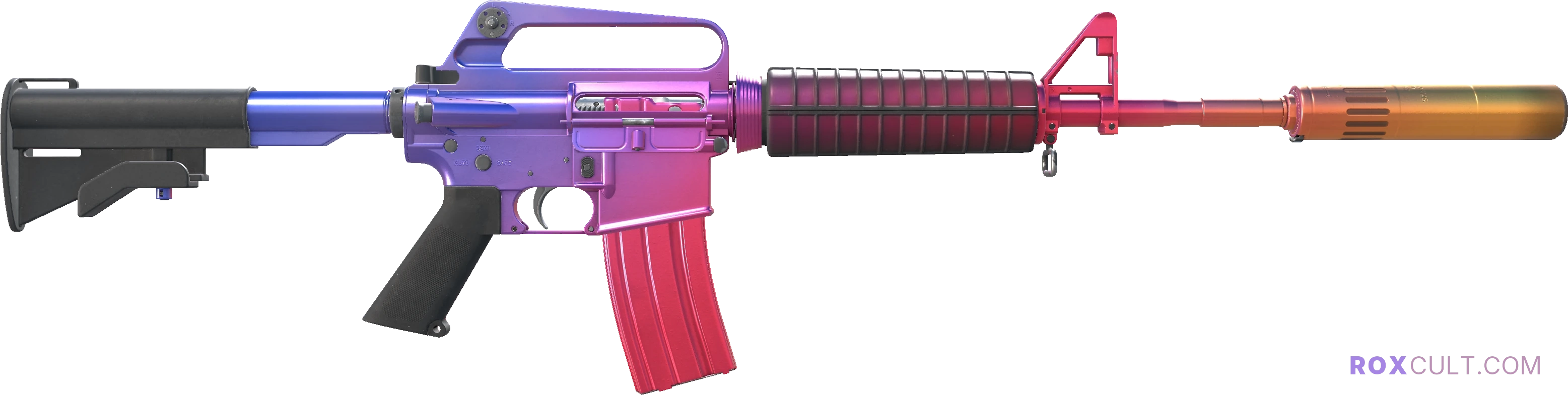 M4A1-S | Fade (Factory New) — rox (Holo) Antwerp 2022 craft, backside view