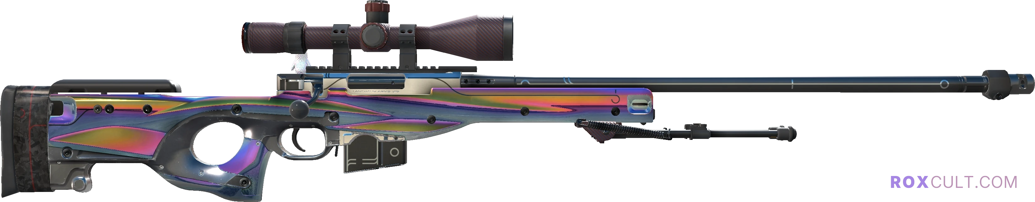 StatTrak™ AWP | Chrome Cannon (Factory New) — rox (Holo) Antwerp 2022 craft, backside view