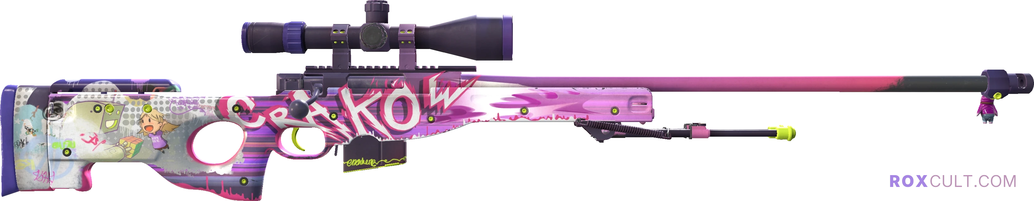 AWP | Crakow! (Field-Tested) — rox (Holo) Antwerp 2022 craft, backside view