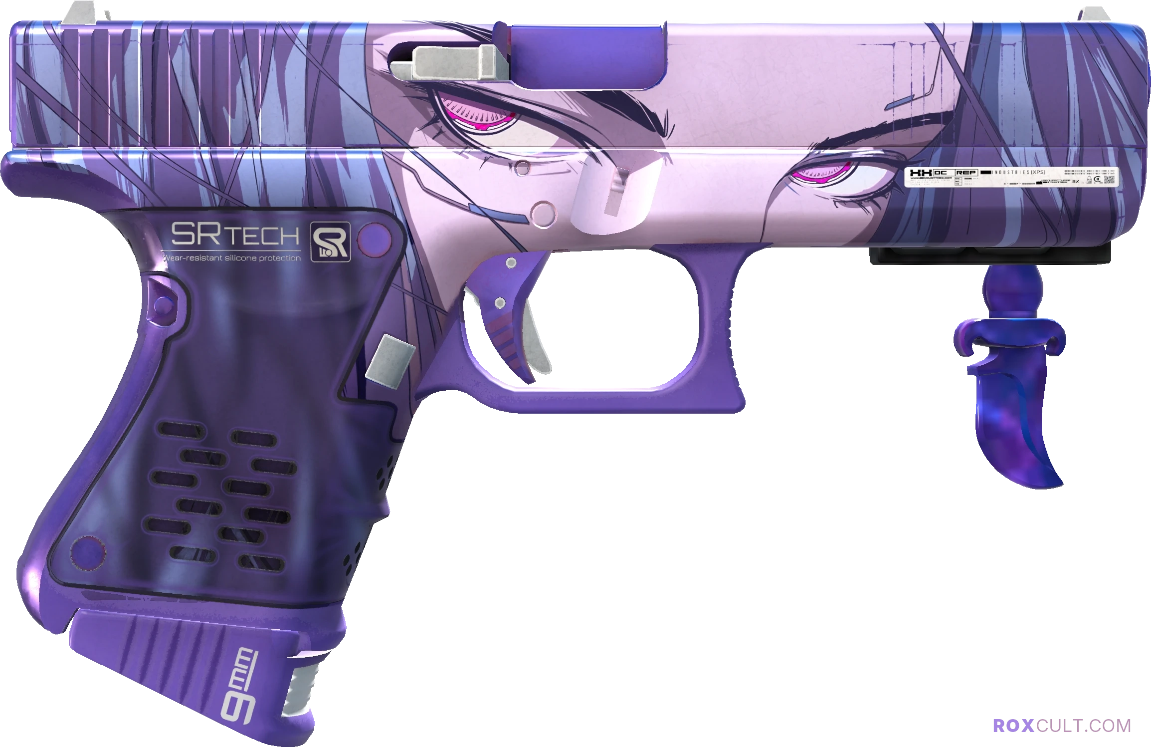 StatTrak™ Glock-18 | Shinobu (Factory New) — rox (Holo) Antwerp 2022 craft, backside view