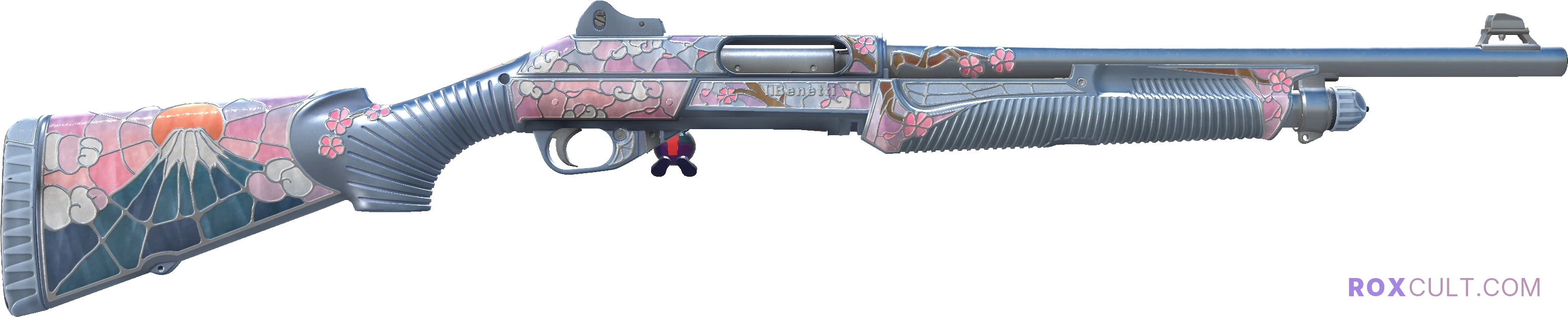 Nova | Rising Sun (Factory New) — rox (Holo) Antwerp 2022 craft, backside view