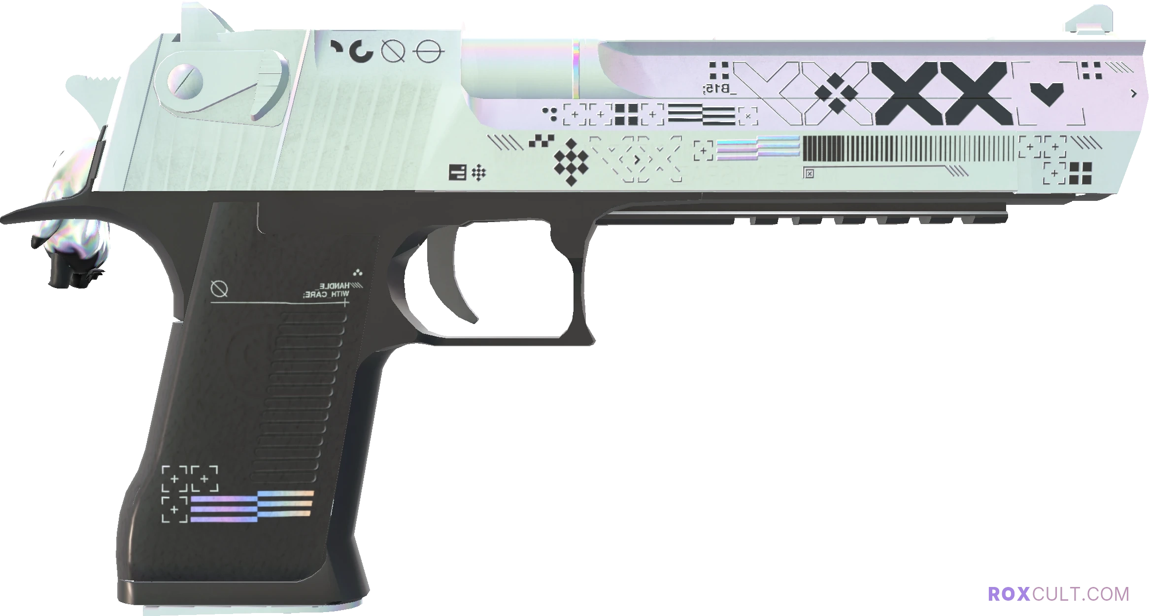 Desert Eagle | Printstream (Factory New) — rox (Holo) Antwerp 2022 craft, backside view