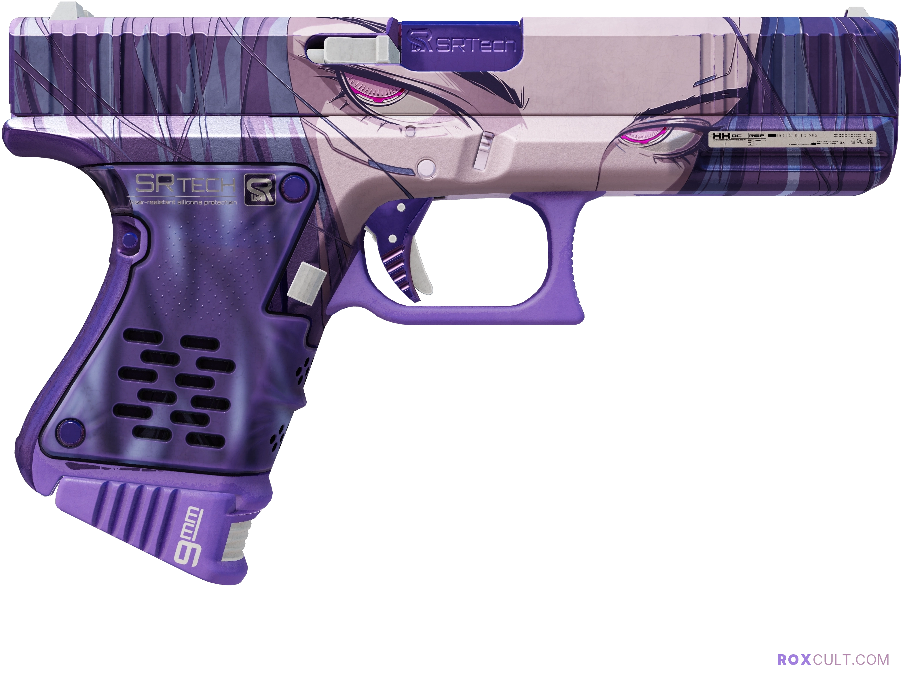 Glock-18 | Shinobu (Minimal Wear) — rox (Holo) Antwerp 2022 craft, backside view