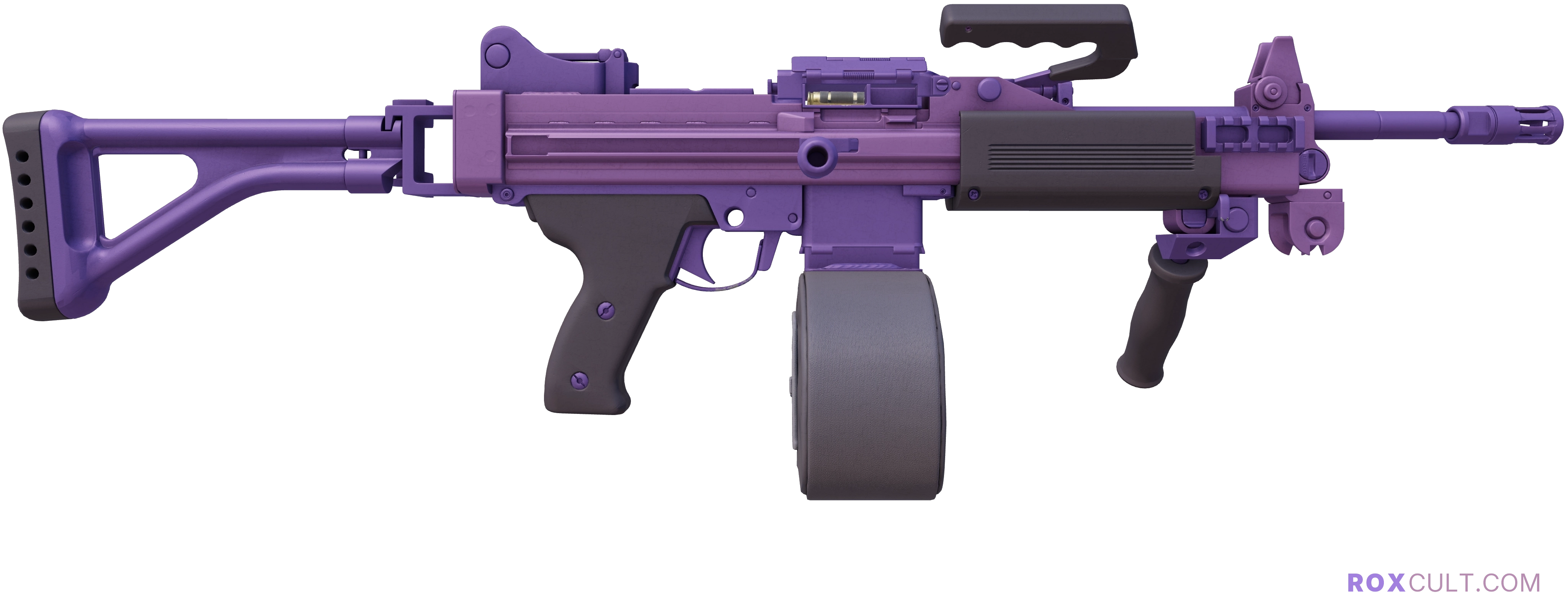 Negev | Sour Grapes (Factory New) — rox (Holo) Antwerp 2022 craft, backside view