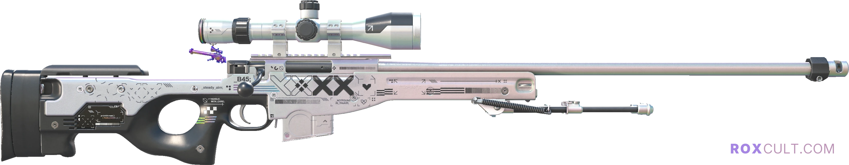 AWP | Printstream (Minimal Wear) — rox (Holo) Antwerp 2022 craft, backside view