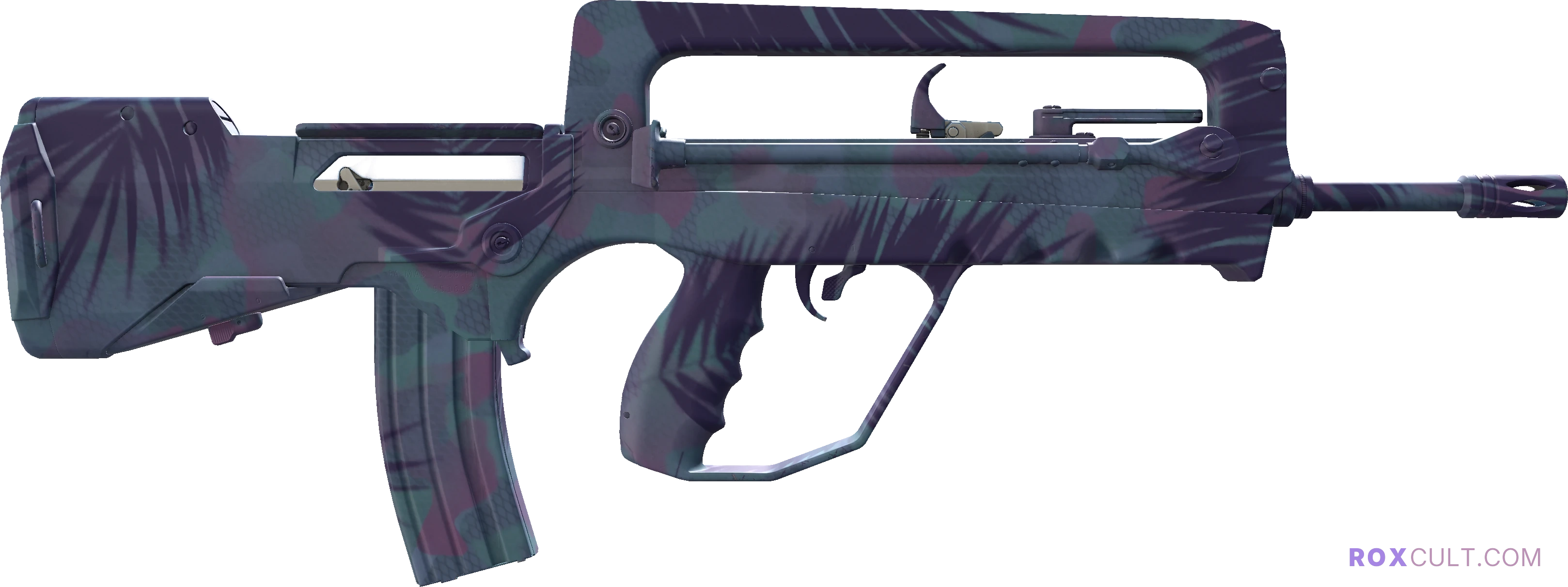 FAMAS | Sundown (Factory New) — rox (Holo) Antwerp 2022 craft, backside view