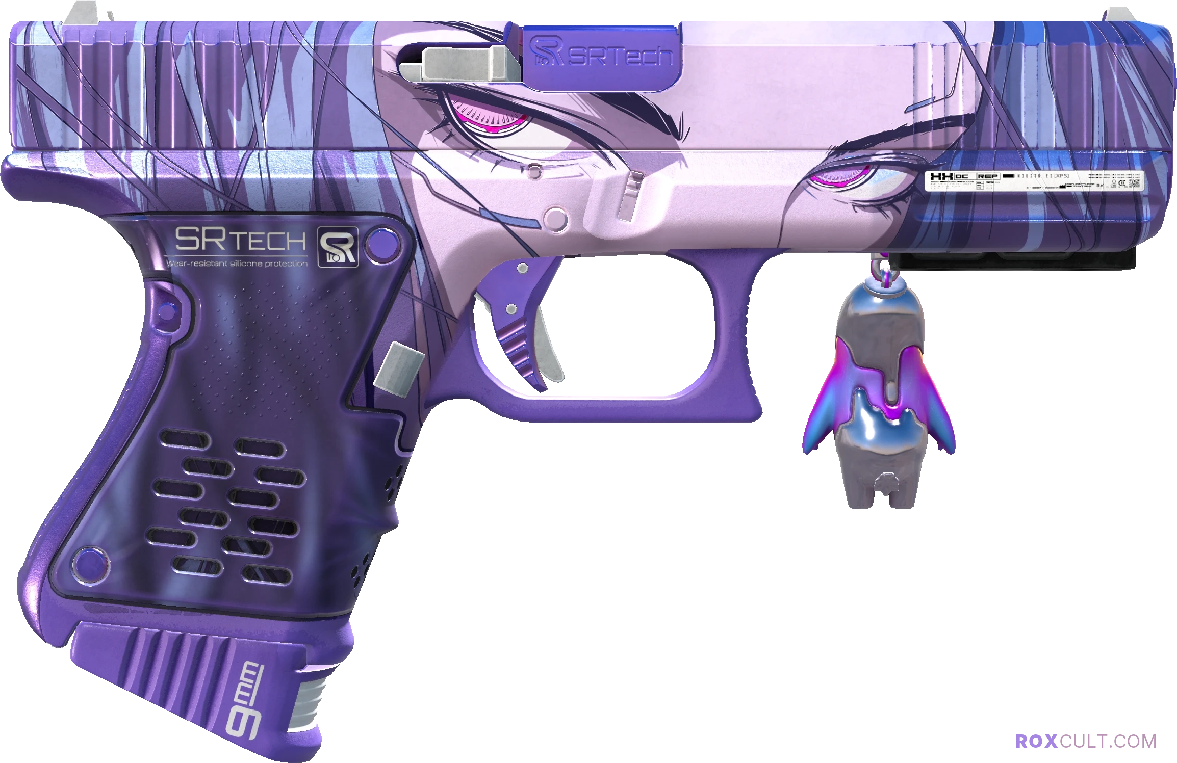 StatTrak™ Glock-18 | Shinobu (Factory New) — rox (Holo) Antwerp 2022 craft, backside view