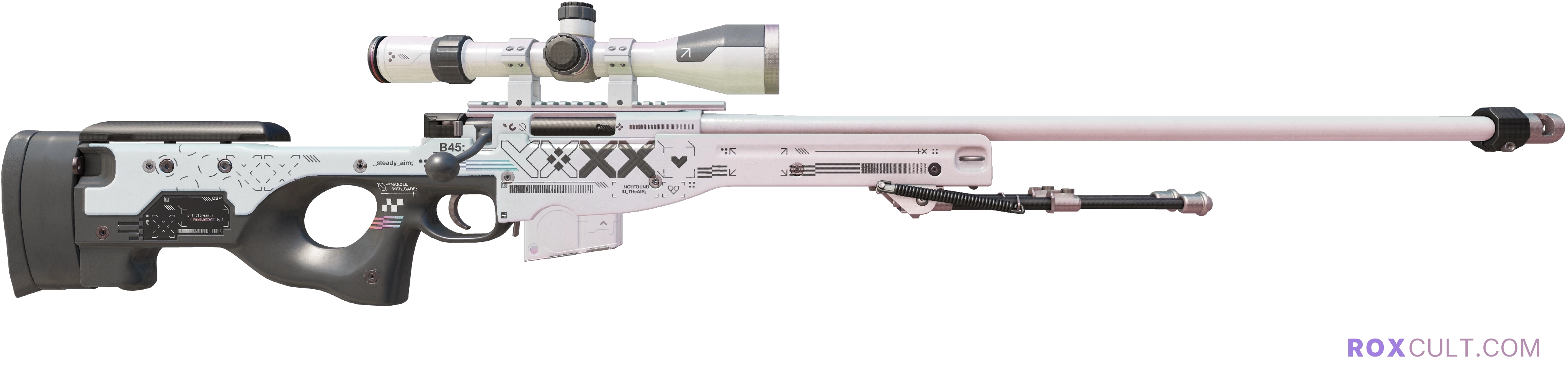 AWP | Printstream (Minimal Wear) — rox (Holo) Antwerp 2022 craft, backside view