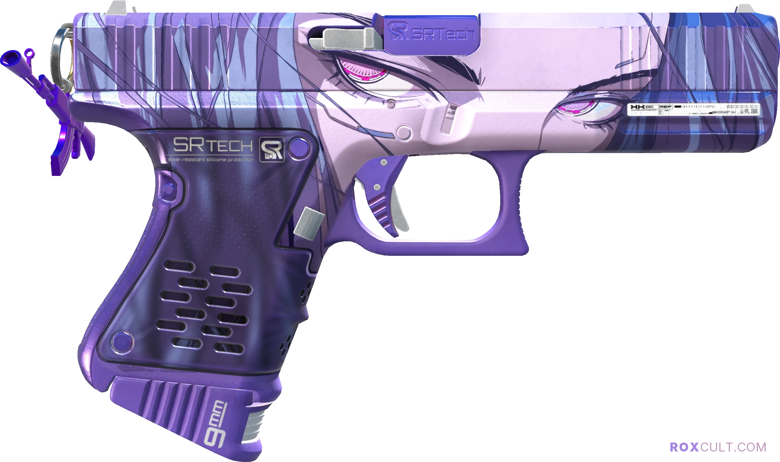 Glock-18 | Shinobu (Factory New) — rox (Holo) Antwerp 2022 craft, backside view