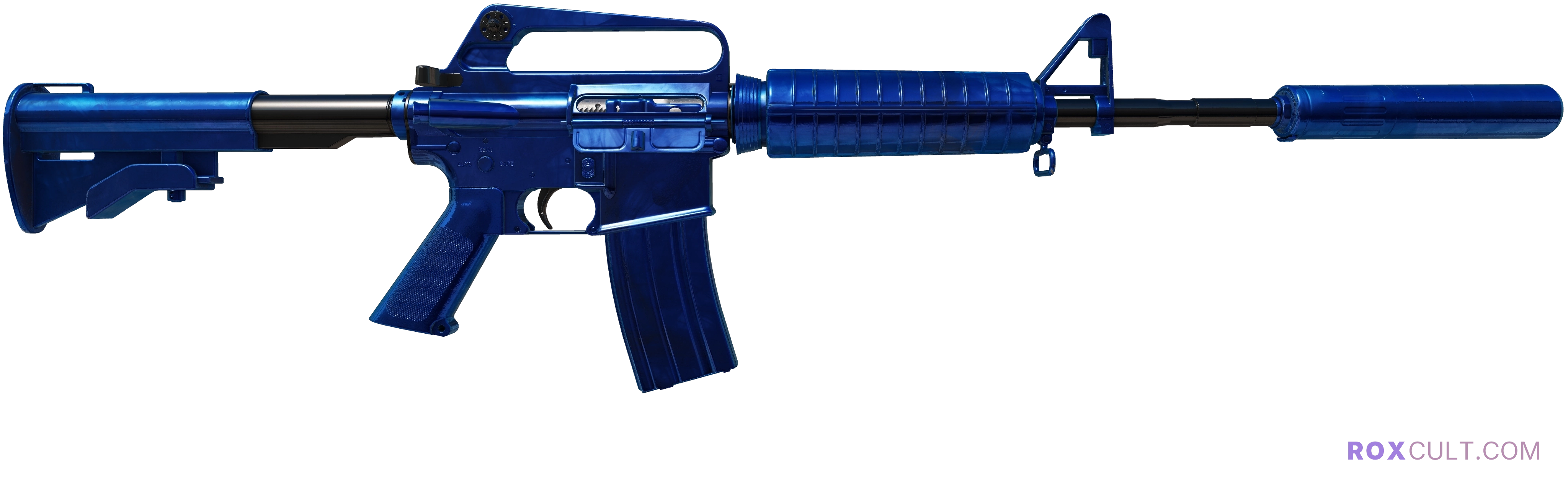 M4A1-S | Blue Phosphor (Factory New) — rox (Holo) Antwerp 2022 craft, backside view