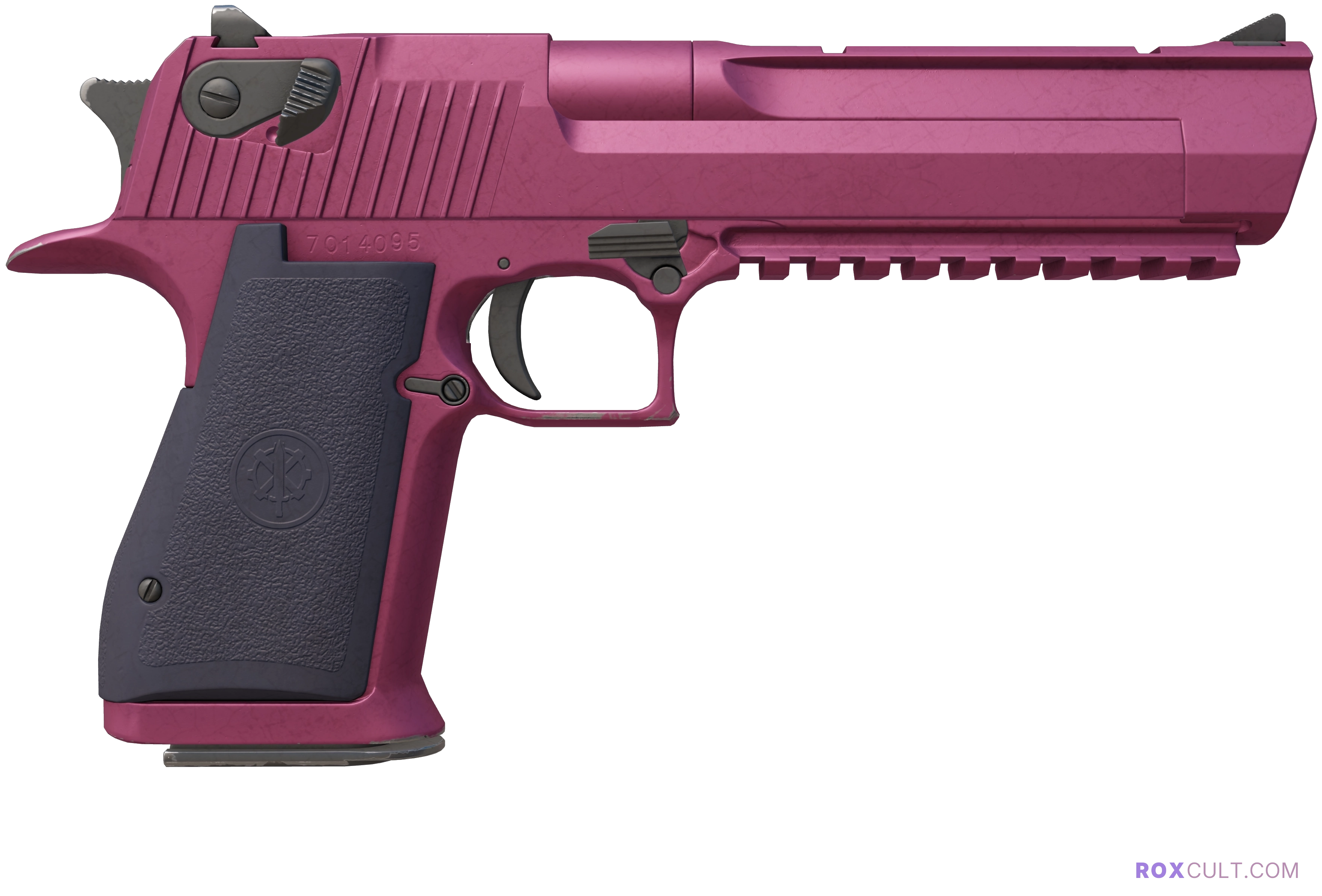 Desert Eagle | Mulberry (Minimal Wear) — rox (Holo) Antwerp 2022 craft, backside view