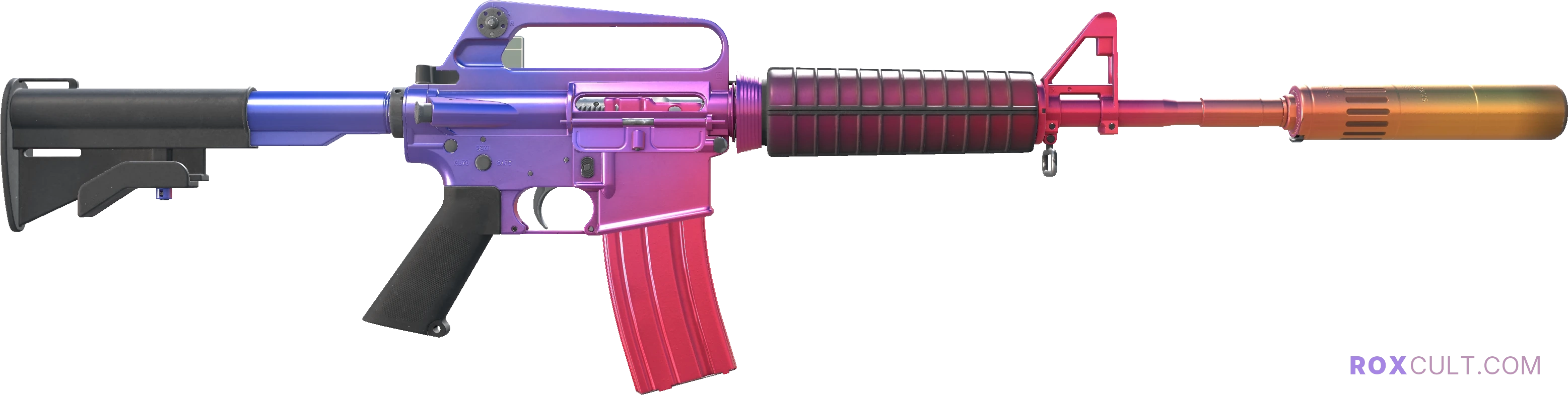 M4A1-S | Fade (Factory New) — rox (Holo) Antwerp 2022 craft, backside view