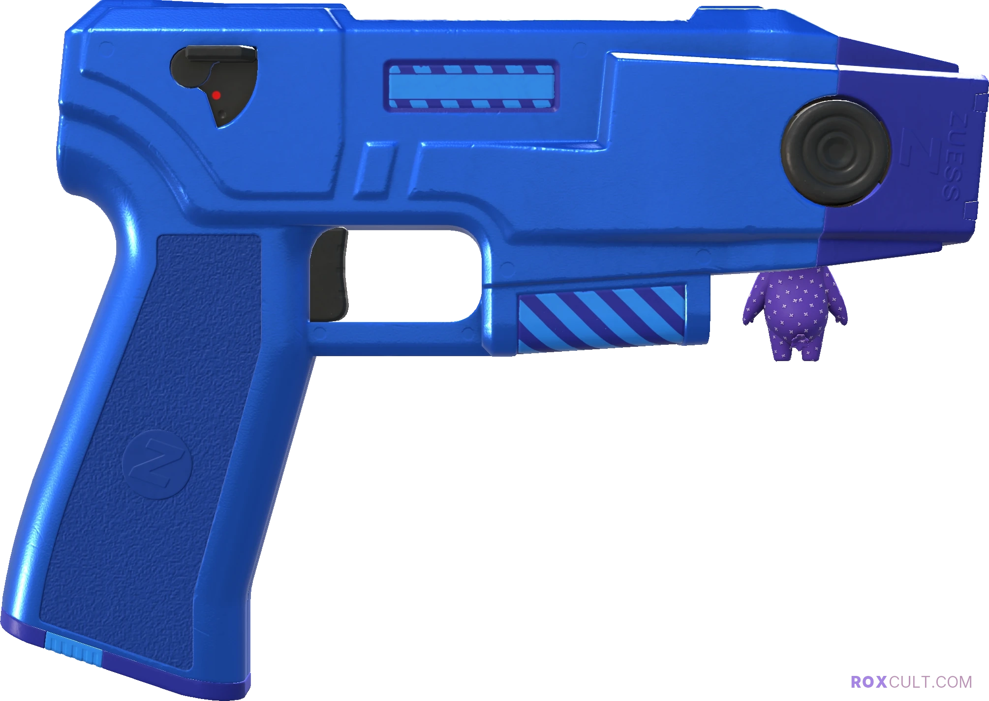 Zeus x27 | Electric Blue (Factory New) — rox (Holo) Antwerp 2022 craft, backside view