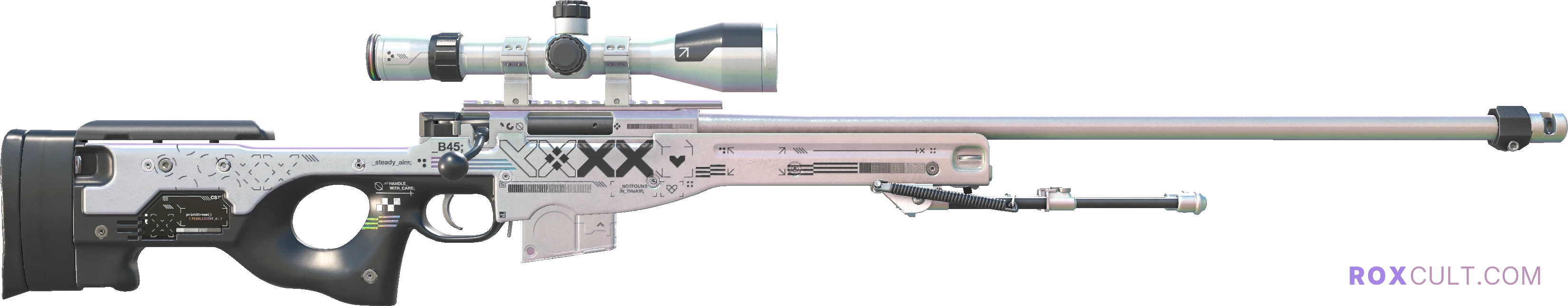 AWP | Printstream (Minimal Wear) — rox (Holo) Antwerp 2022 craft, backside view