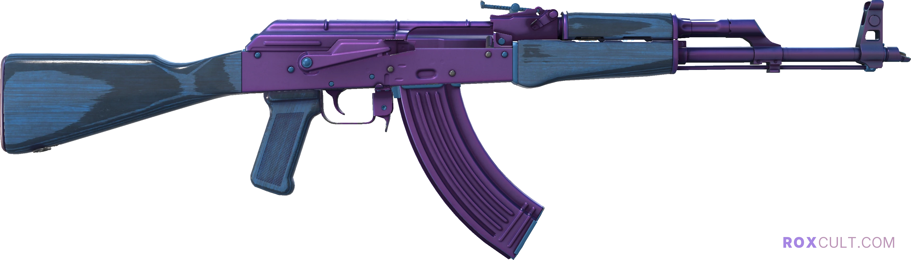 AK-47 | Midnight Laminate (Factory New) — rox (Holo) Antwerp 2022 craft, backside view