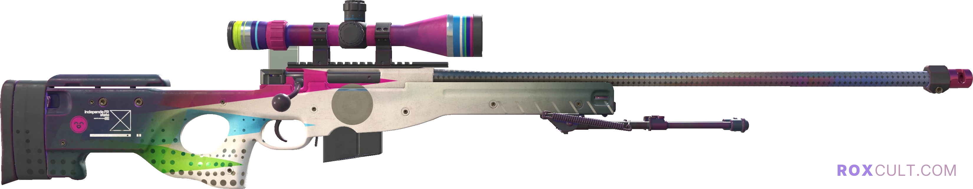 AWP | CMYK (Field-Tested) — rox (Holo) Antwerp 2022 craft, backside view