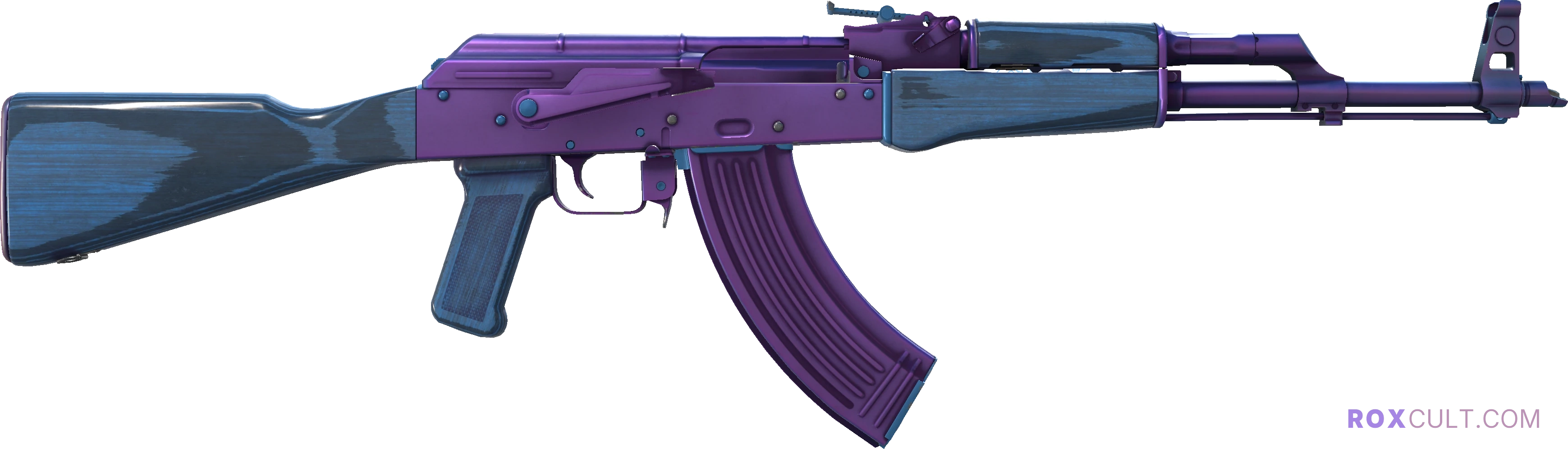 AK-47 | Midnight Laminate (Factory New) — rox (Holo) Antwerp 2022 craft, backside view