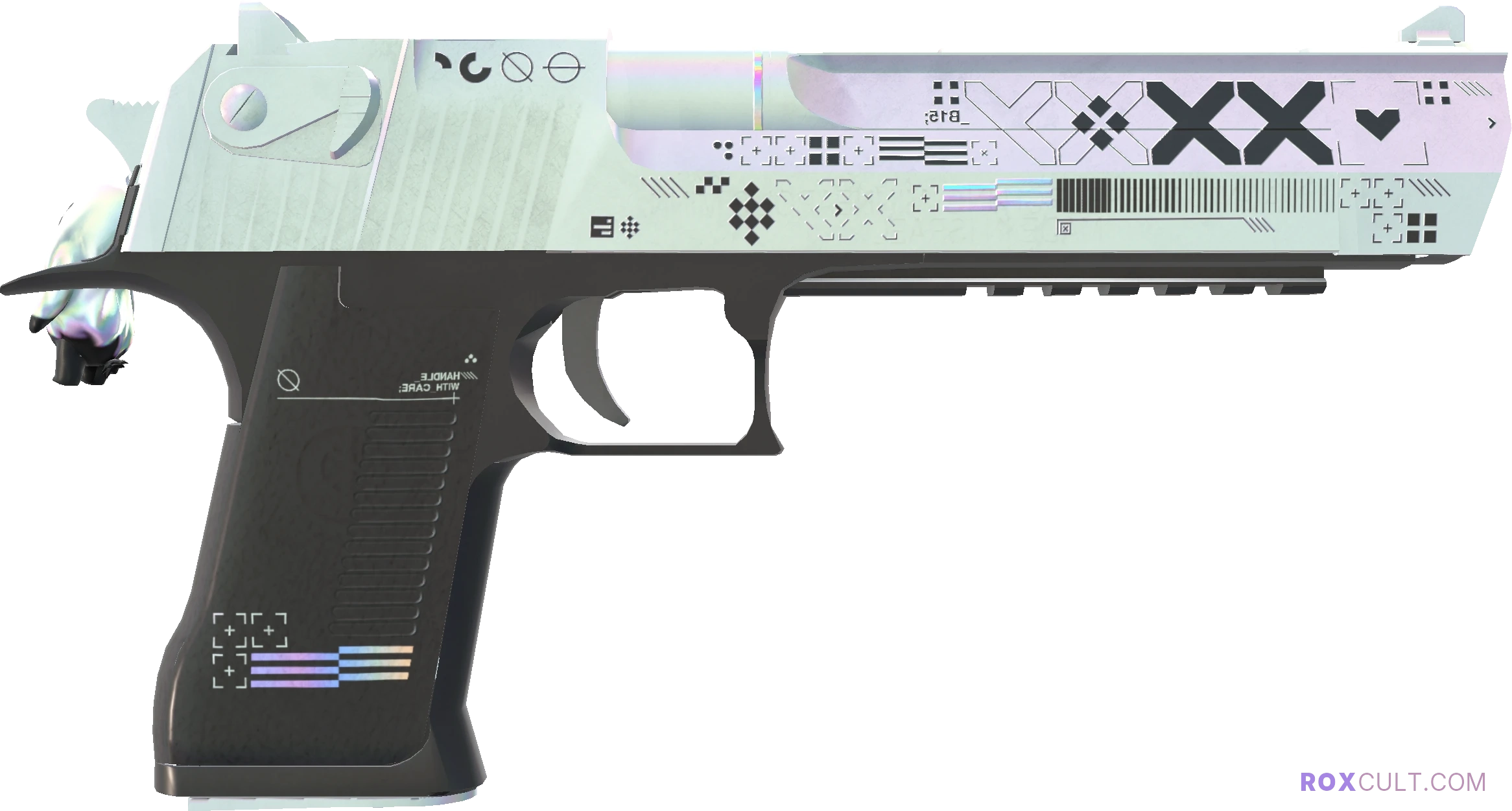 Desert Eagle | Printstream (Minimal Wear) — rox (Holo) Antwerp 2022 craft, backside view