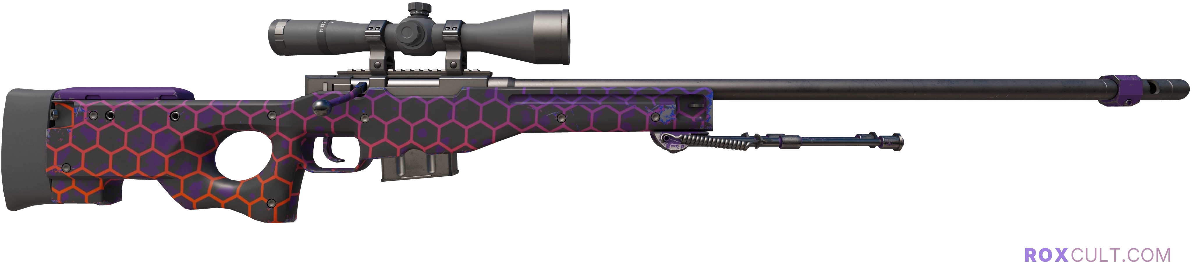 AWP | Electric Hive (Minimal Wear) — rox (Holo) Antwerp 2022 craft, backside view