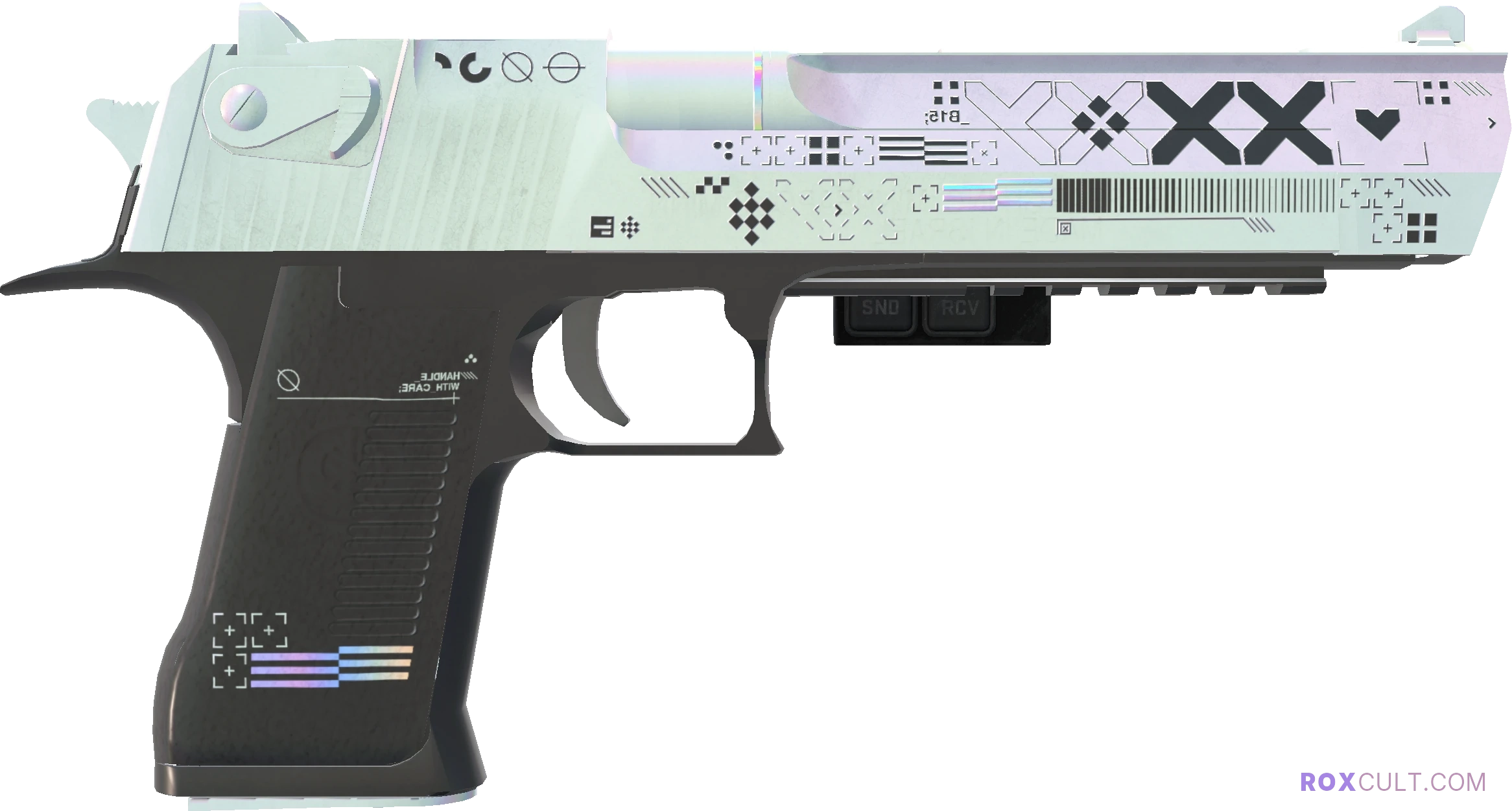 StatTrak™ Desert Eagle | Printstream (Factory New) — rox (Holo) Antwerp 2022 craft, backside view