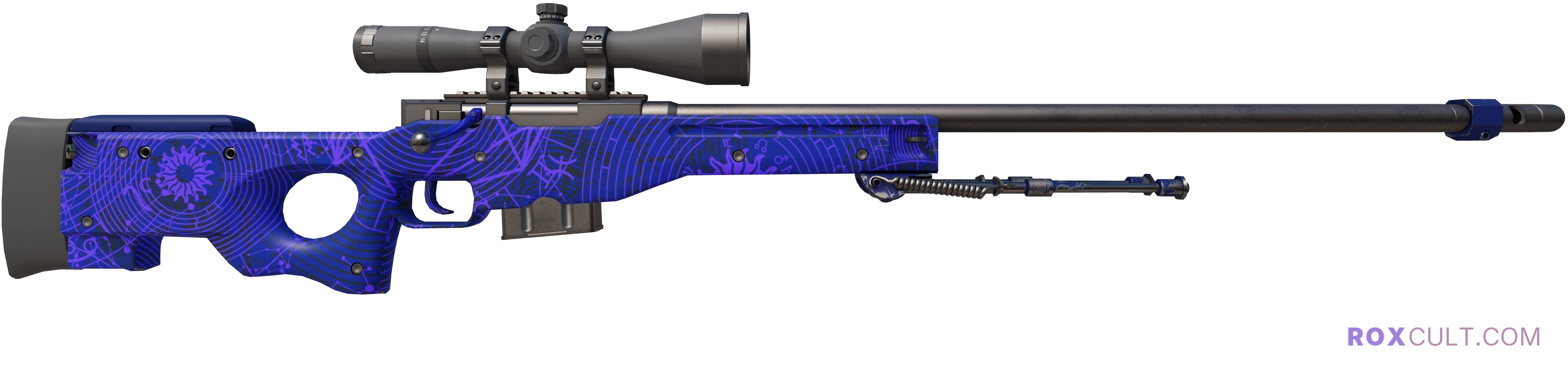 AWP | Sun in Leo (Factory New) — rox (Holo) Antwerp 2022 craft, backside view