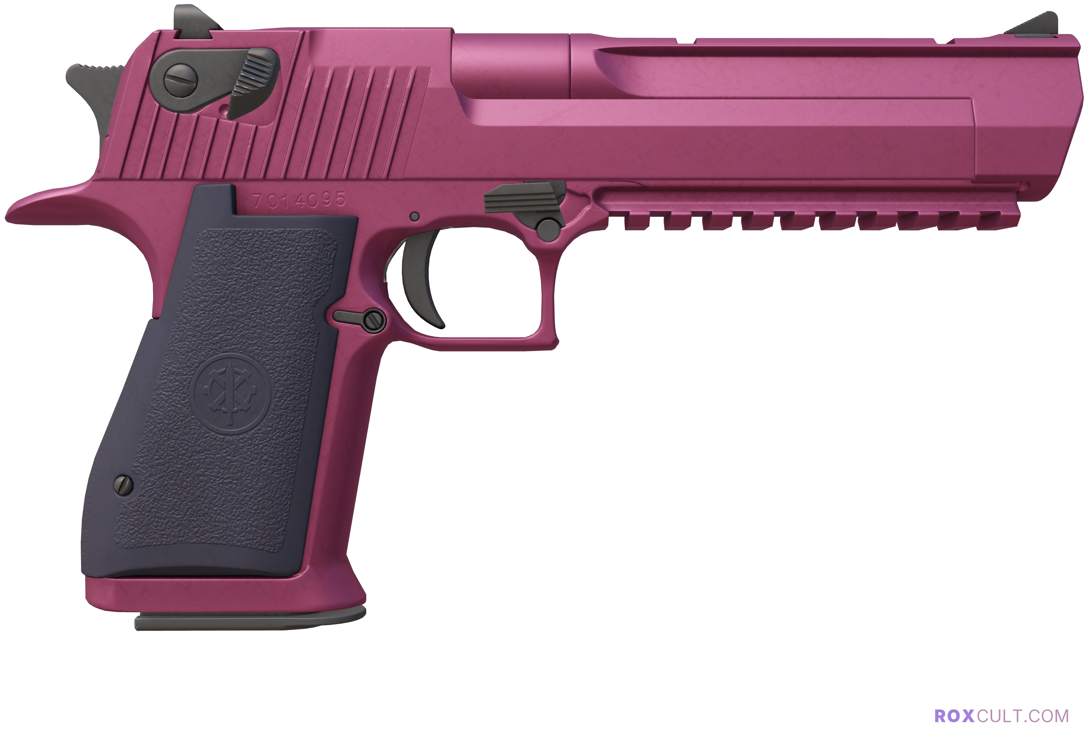 Desert Eagle | Mulberry (Factory New) — rox (Holo) Antwerp 2022 craft, backside view