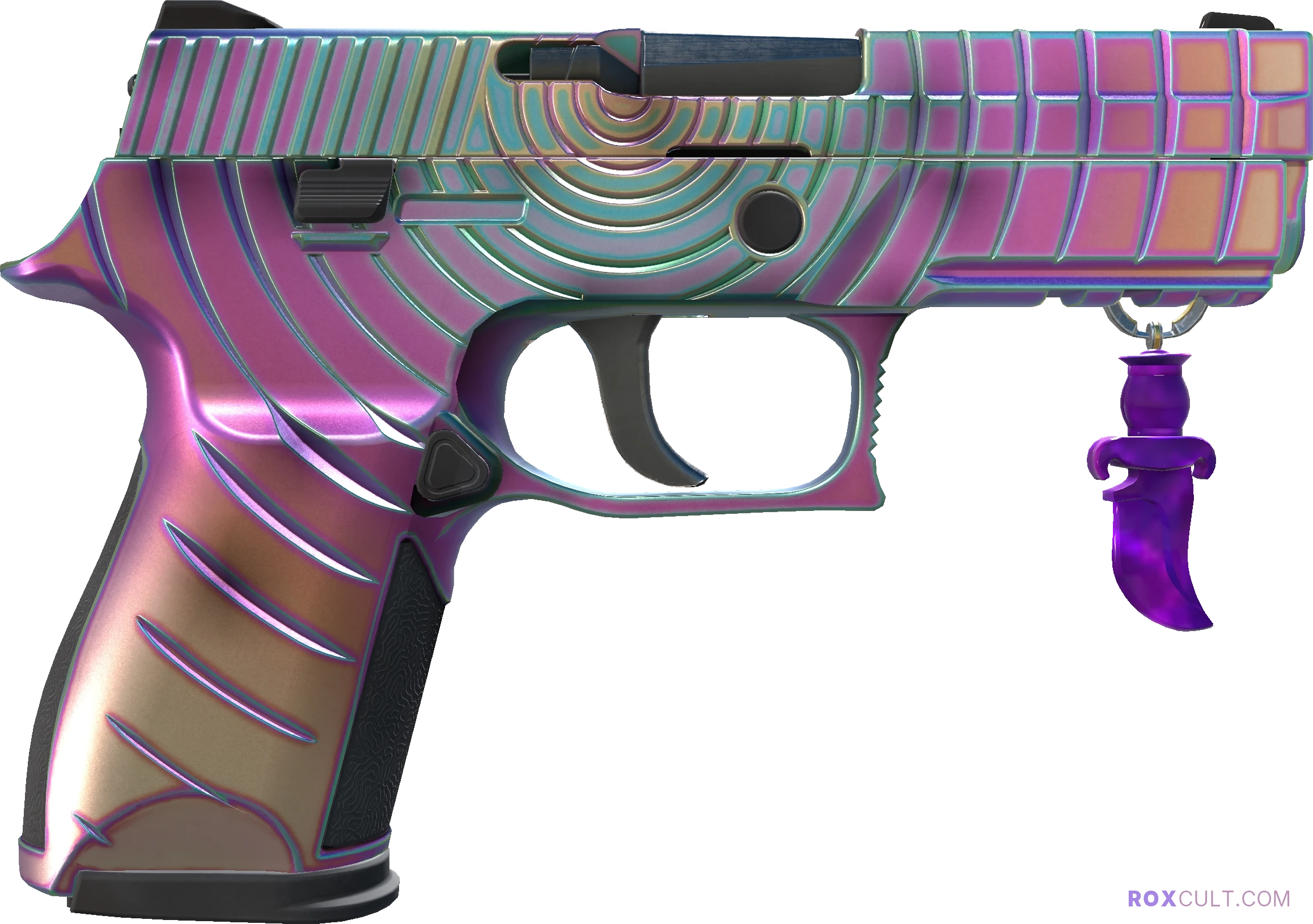 P250 | Epicenter (Factory New) — rox (Holo) Antwerp 2022 craft, backside view
