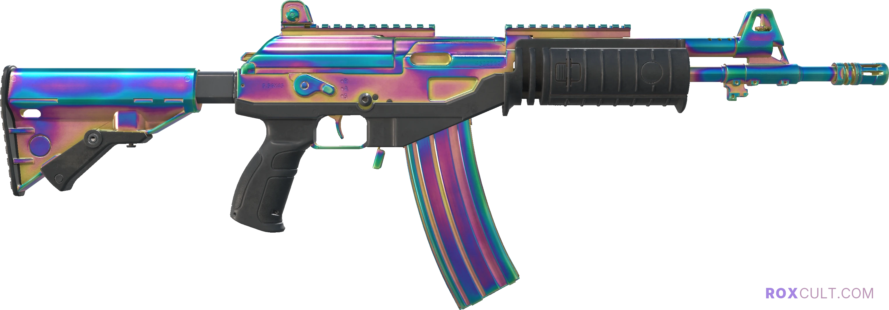 Galil AR | Rainbow Spoon (Factory New) — rox (Holo) Antwerp 2022 craft, backside view
