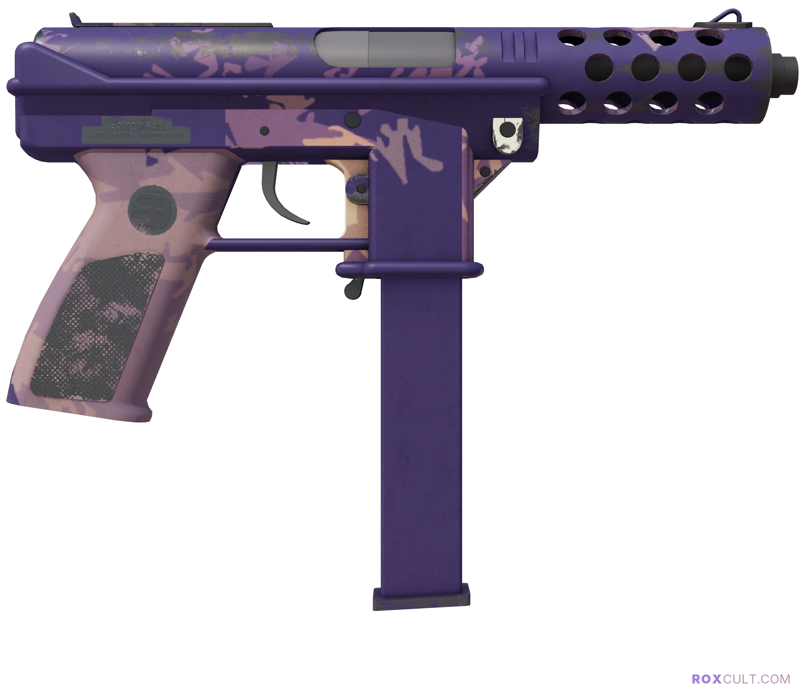 Tec-9 | Sandstorm (Minimal Wear) — rox (Holo) Antwerp 2022 craft, backside view