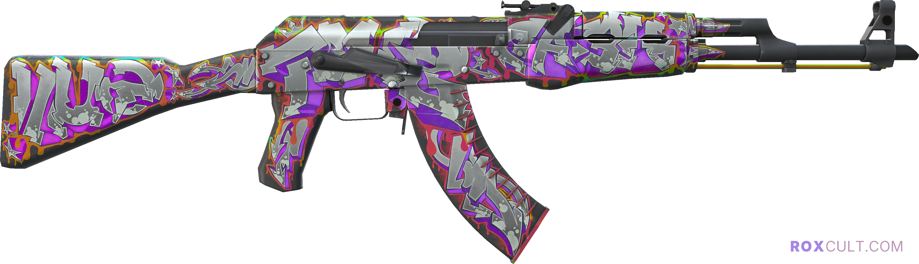 AK-47 | Head Shot (Factory New) — rox (Holo) Antwerp 2022 craft, backside view