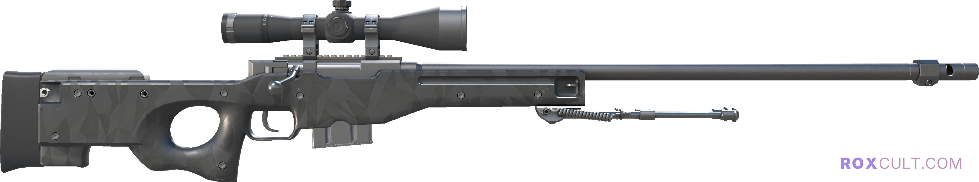 StatTrak™ AWP | Graphite (Factory New) — rox (Holo) Antwerp 2022 craft, backside view