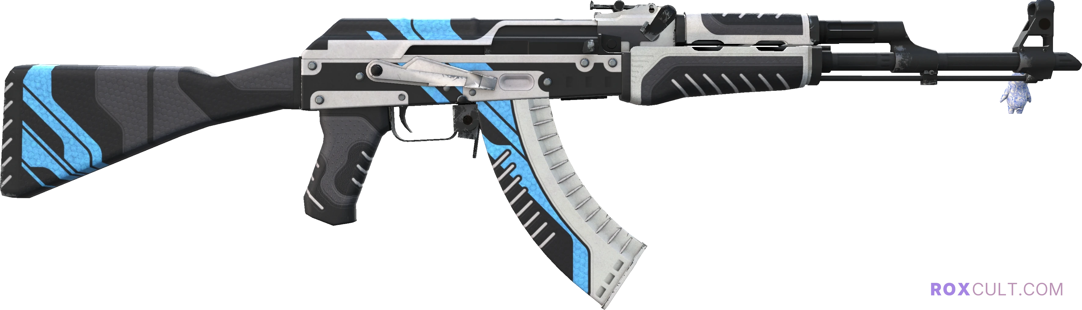 StatTrak™ AK-47 | Vulcan (Factory New) — rox (Holo) Antwerp 2022 craft, backside view