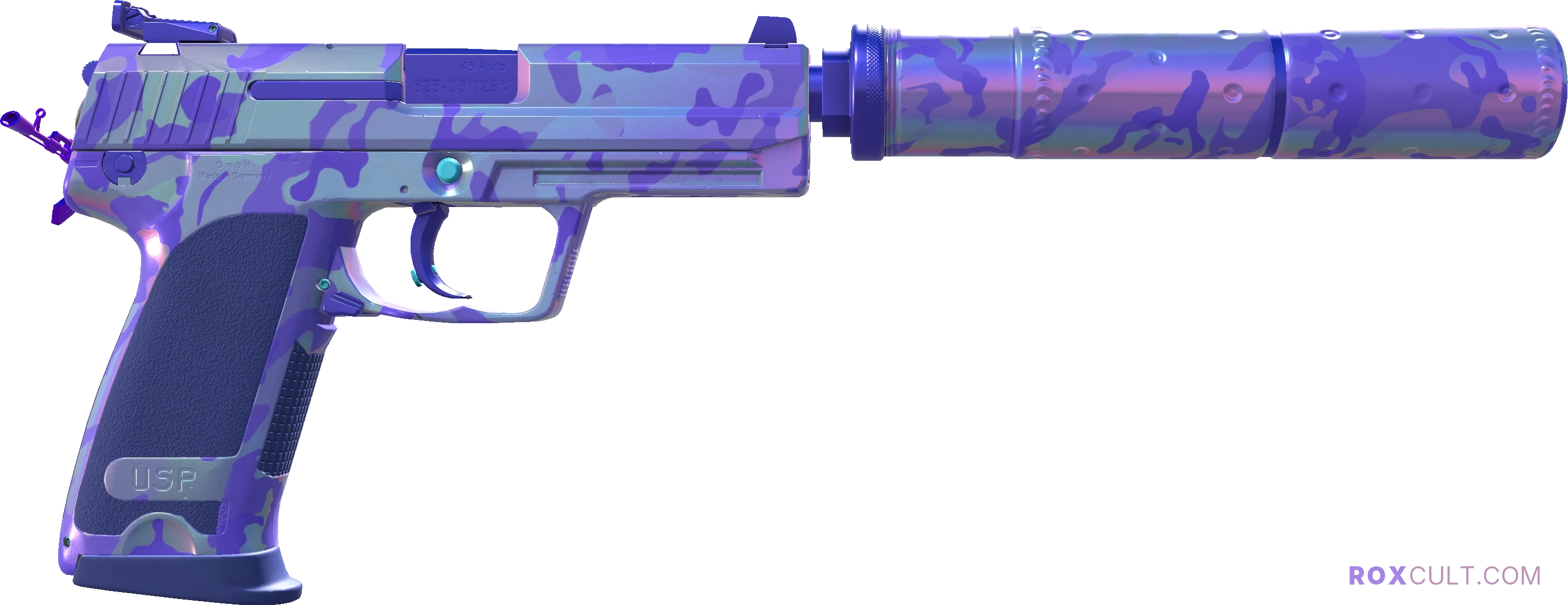 USP-S | Sleeping Potion (Factory New) — rox (Holo) Antwerp 2022 craft, backside view
