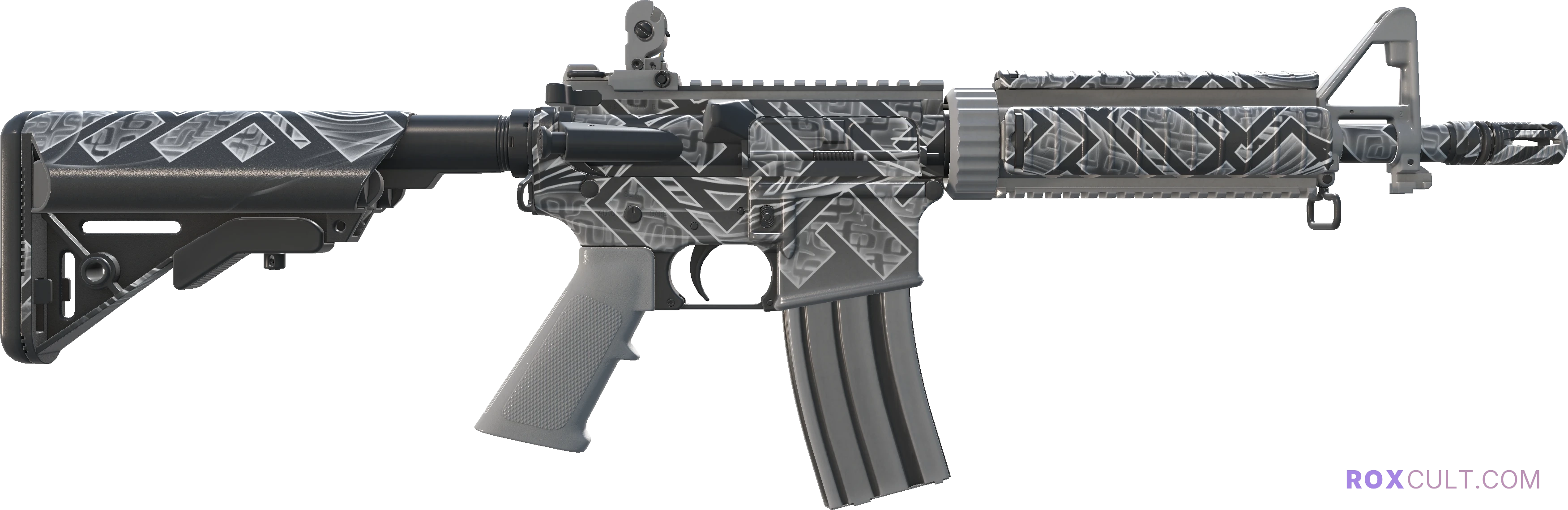 M4A4 | Aeolian Dark (Factory New) — rox (Holo) Antwerp 2022 craft, backside view