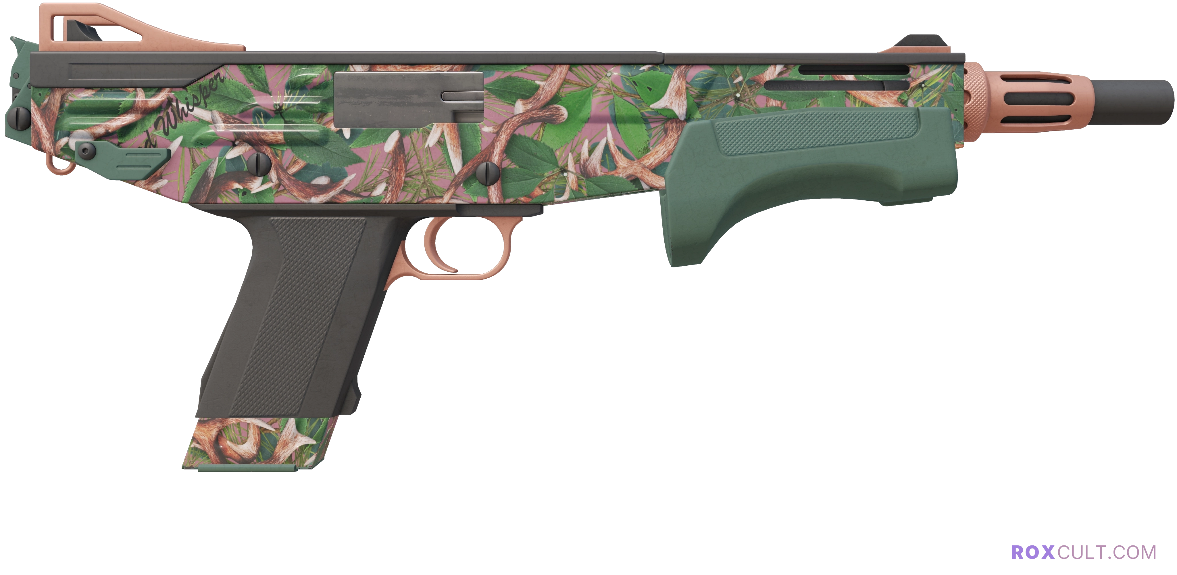 MAG-7 | Wildwood (Factory New) — rox (Holo) Antwerp 2022 craft, backside view