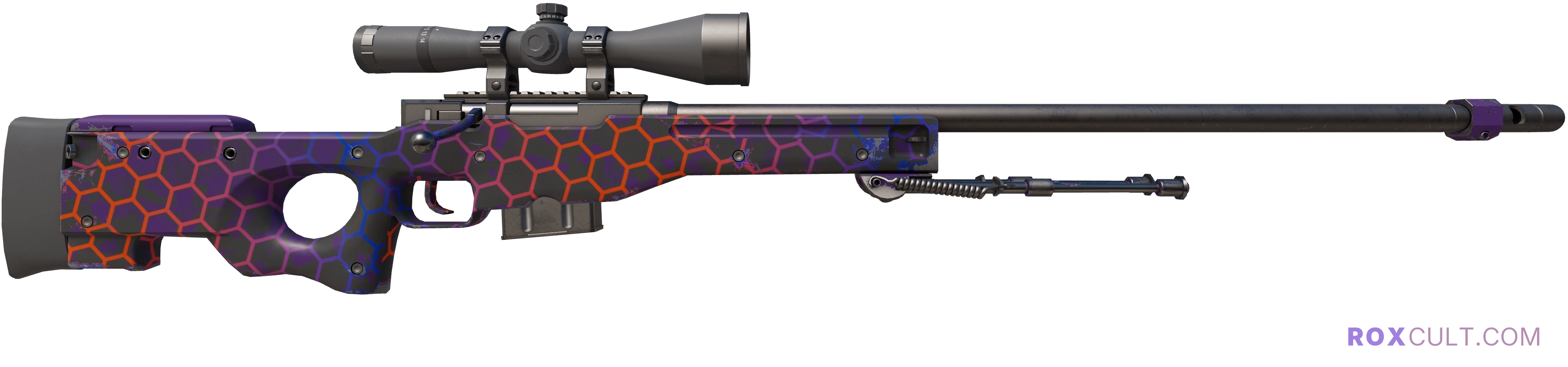 StatTrak™ AWP | Electric Hive (Minimal Wear) — rox (Holo) Antwerp 2022 craft, backside view