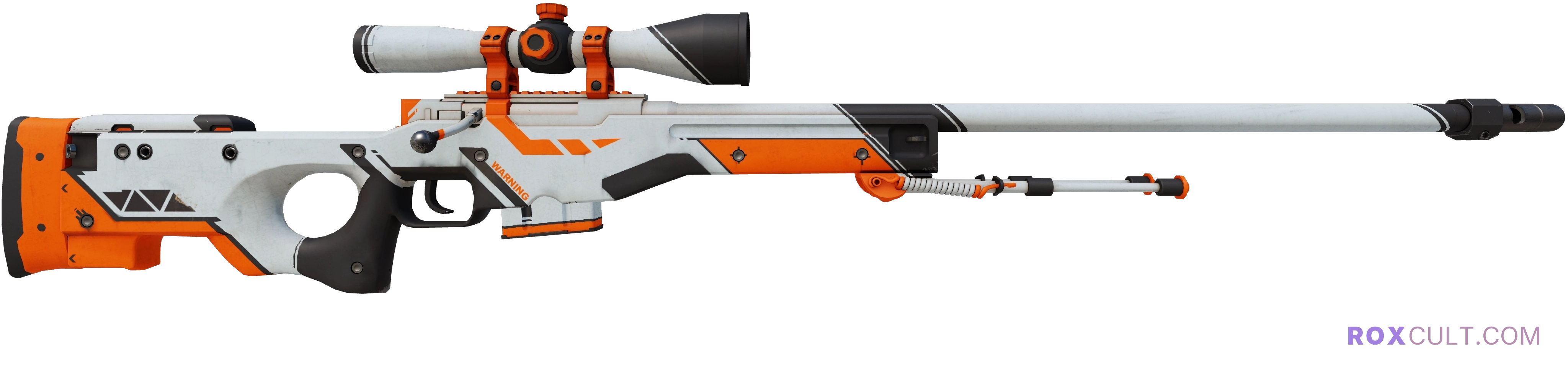 AWP | Asiimov (Field-Tested) — rox (Holo) Antwerp 2022 craft, backside view